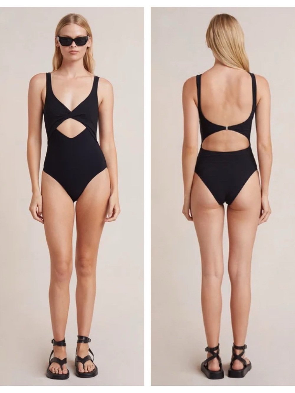 Bec + Bridge Aluna Twist One Piece in Black